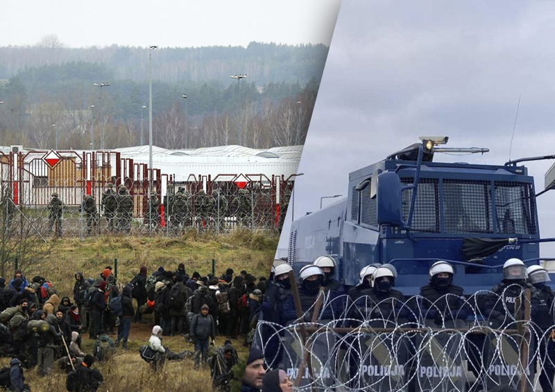 Почти 2 тысячи беженцев подошли к КПП на белорусско-польской границе