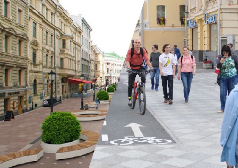 В Москве предложили увеличить количество пешеходных улиц