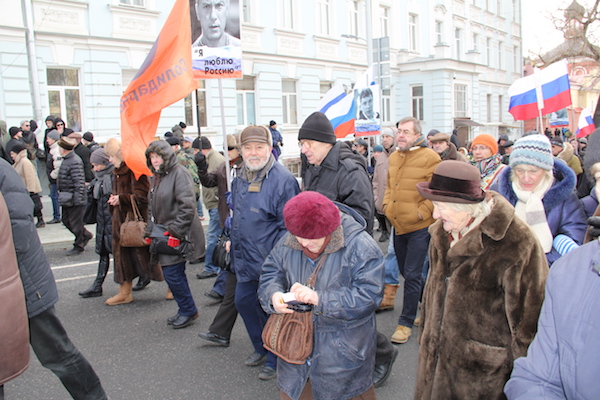 Марш памяти Немцова завершился на проспекте Сахарова