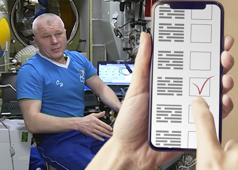 Российский космонавт Олег Новицкий примет участие в выборах, находясь на МКС