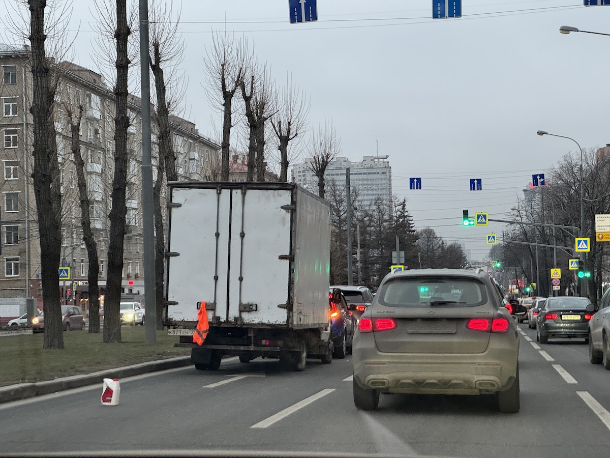 В Москве образовались пробки, ДТП