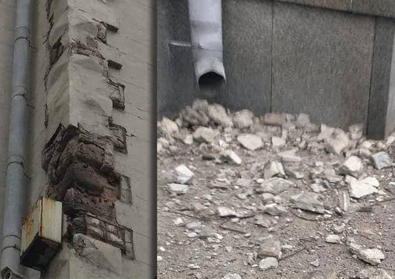 «Один из факторов не учли»: архитектор прокомментировал очередное обрушение облицовки фасада здания в центре Москвы 