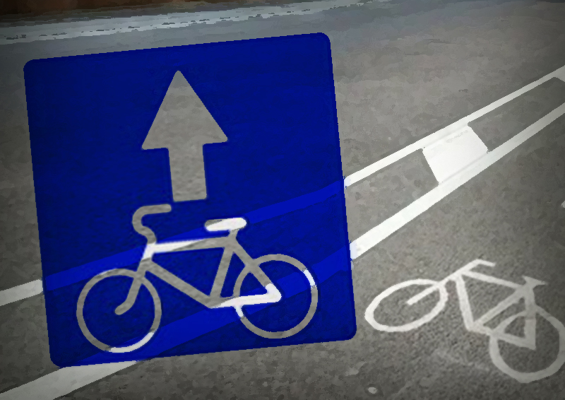 На улице Лесной появится временная полоса для велосипедистов на сезон 2021 года