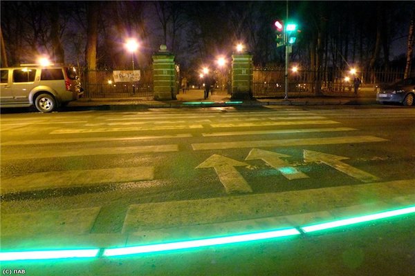 Зеленоградцам понравилась подсветка пешеходных переходов