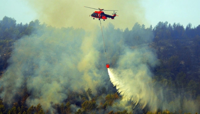В Грузии разбился вертолет, участвовавший в ликвидации пожара